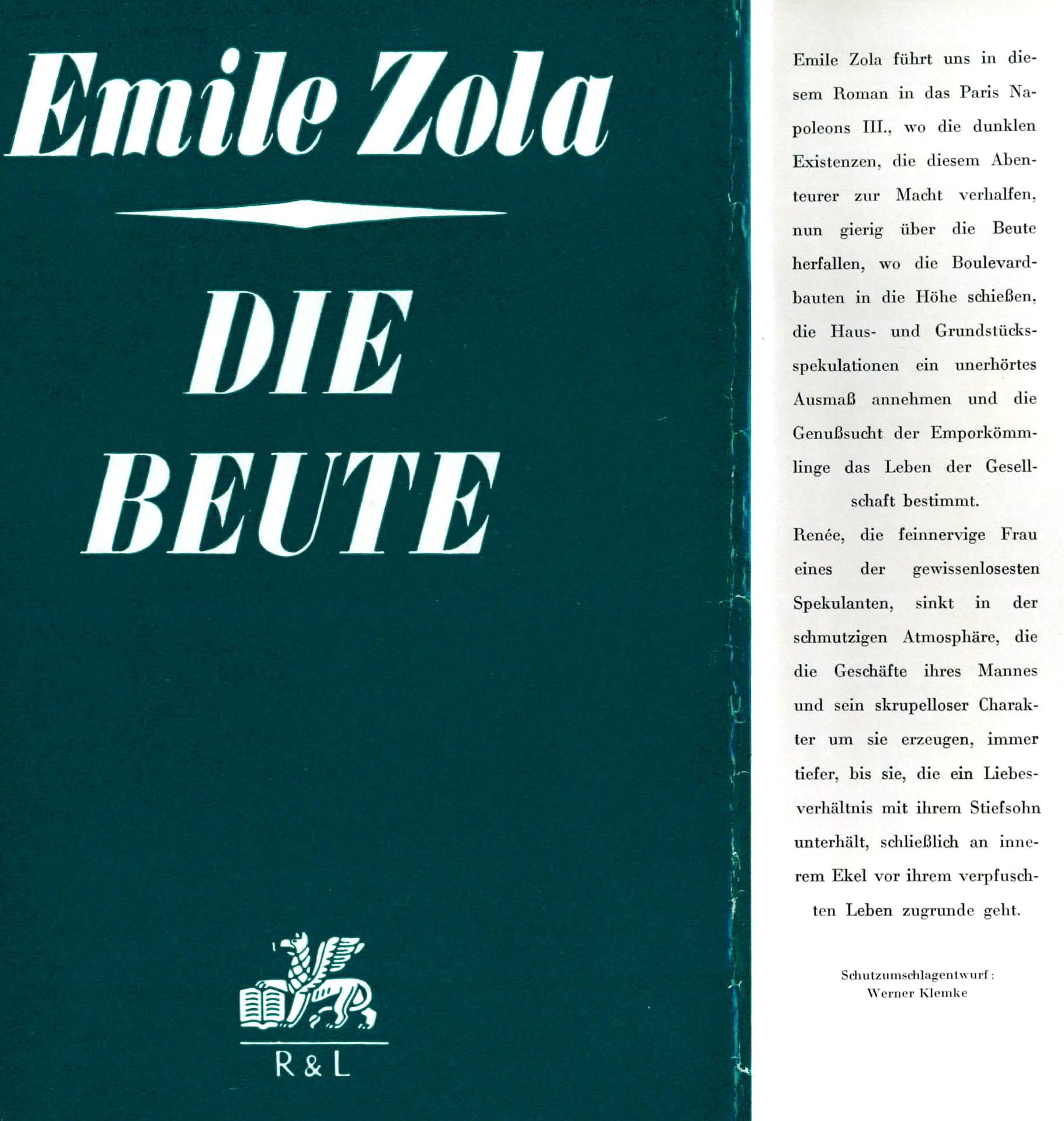 Die Beute - Zola, Emile